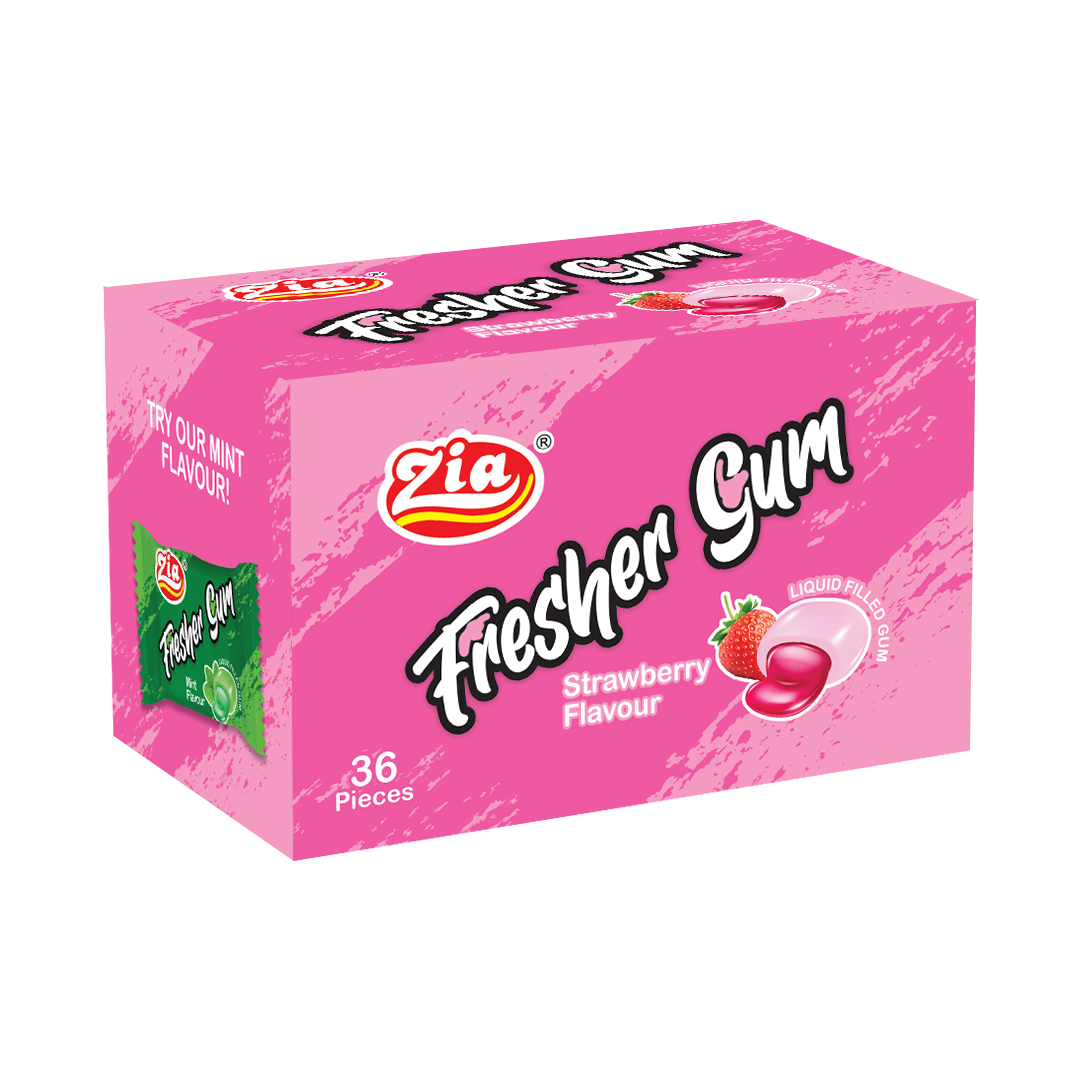 Fresher Gum Strawberry Box